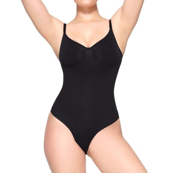 SKIMS Sculpting Brief Bodysuit XXS/XS (US 00–2) Onyx Black NWOT MSRP $72 - Picture 5 of 7
